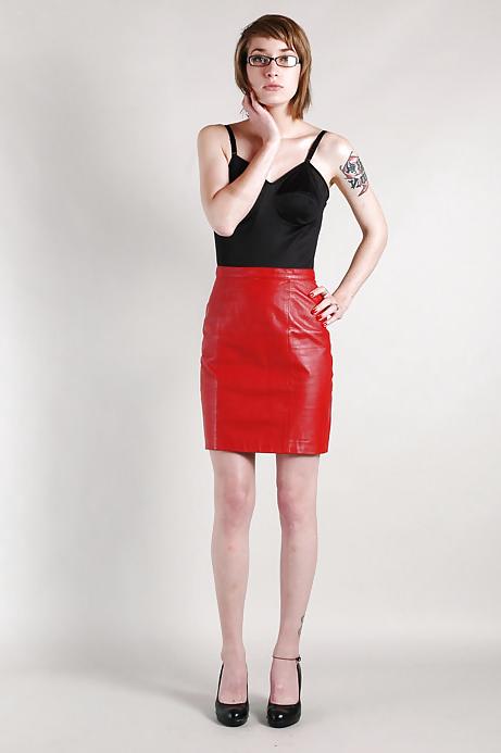 25P Leather Skirts