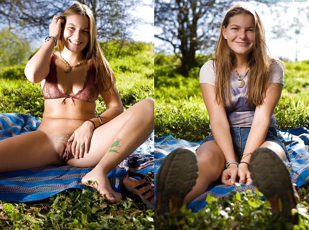 25P Dressed and undressed outdoors 2