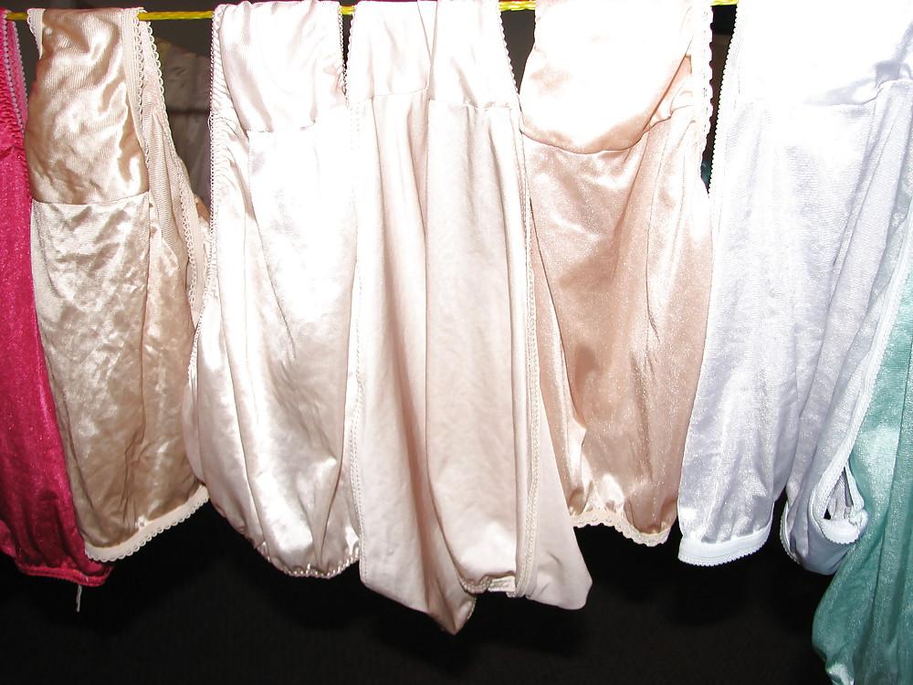 25P My Nylon Panty collection hagning to dry