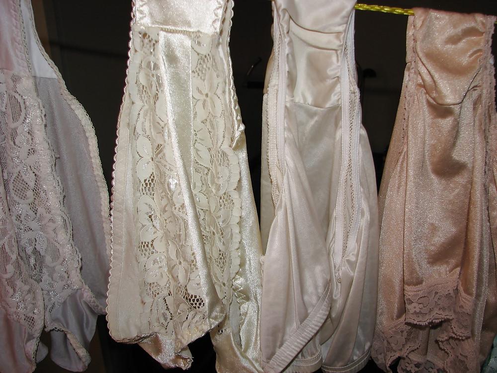 25P My Nylon Panty collection hagning to dry