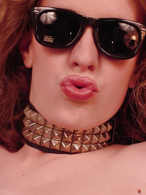 16P Tuff Red Teen In Leather