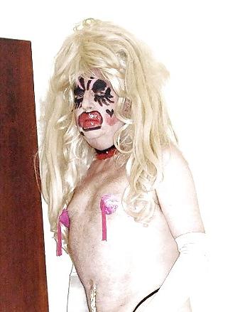 10P Blonde in silver pants