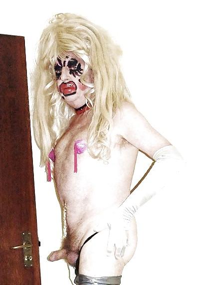 10P Blonde in silver pants