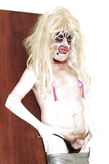 10P Blonde in silver pants