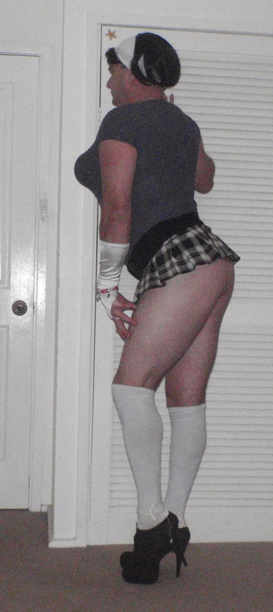 5P Foxxiroxxi new slutty school girl outfit 