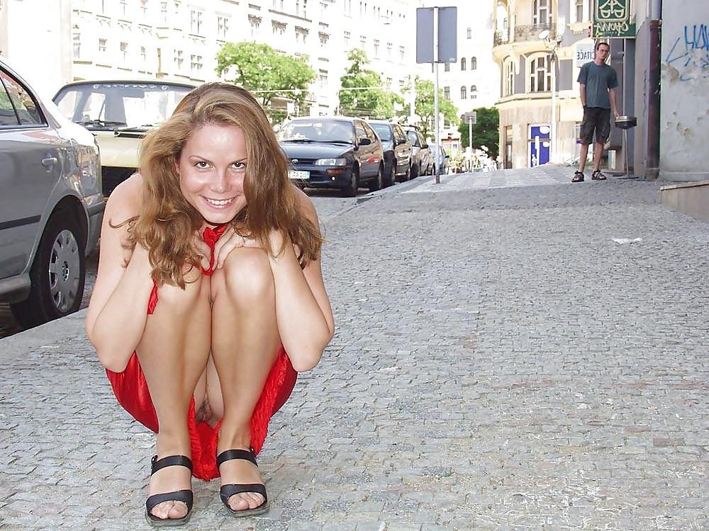 25P Upskirts & Flashers - no panties VIII