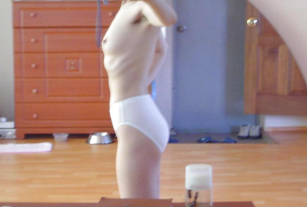 13P Mature Korean with hairy armpits selfshot nude
