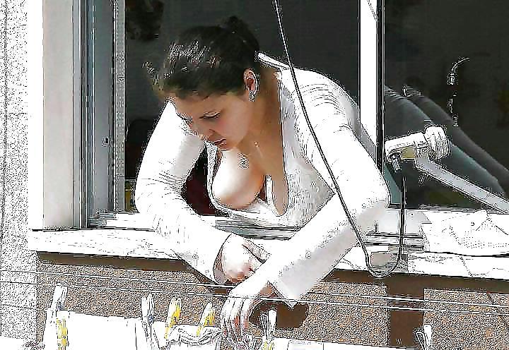 25P Fuori di tetta 2 - flashing tits outdoor