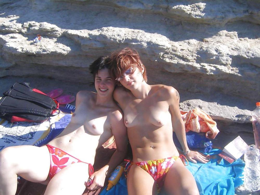 25P Hot Tits at the Beach 38