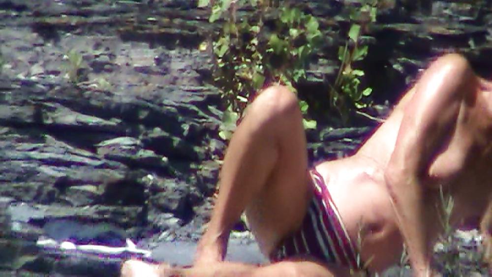 14P Nude beach sexy milf