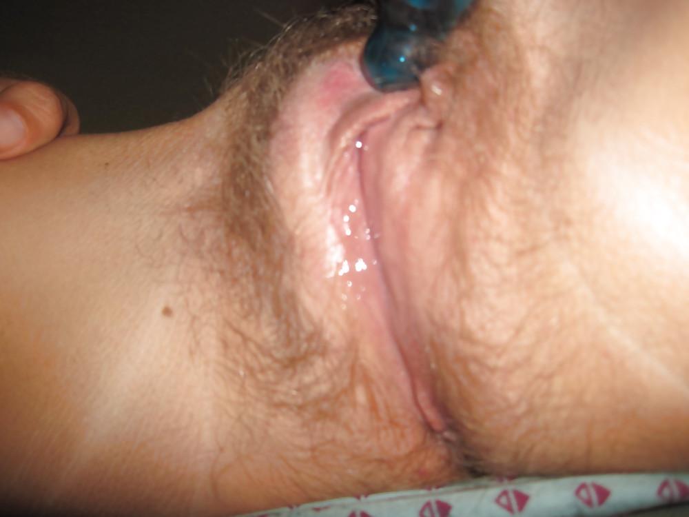 25P The Wife's Big Wet Hairy Pussy