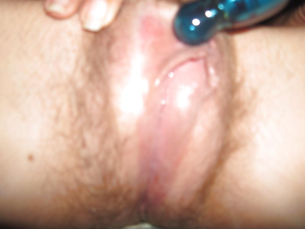 25P The Wife's Big Wet Hairy Pussy