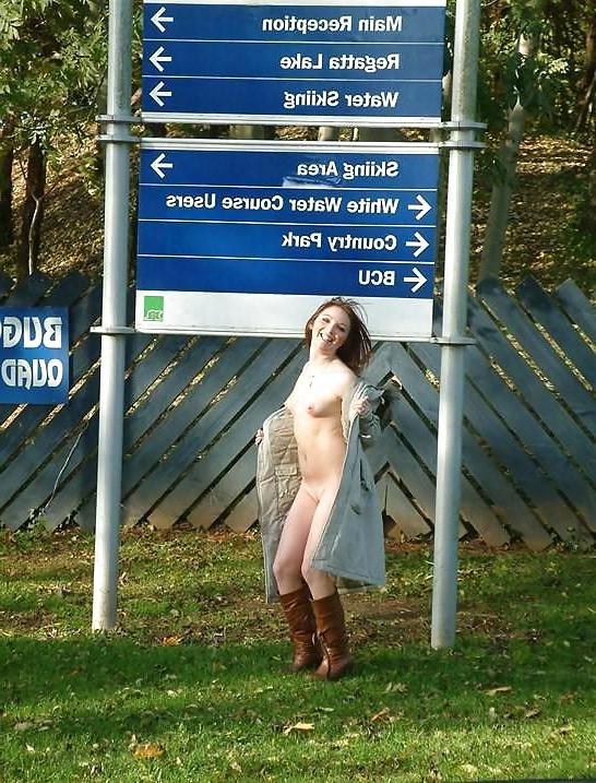12P Teen uk flashing on the road