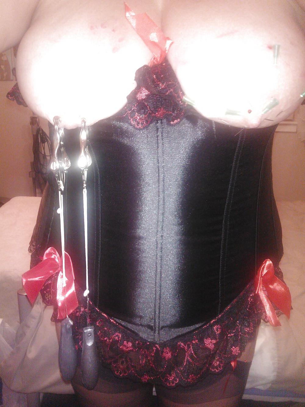 4P Scottish slut Sarah - Sore tits again