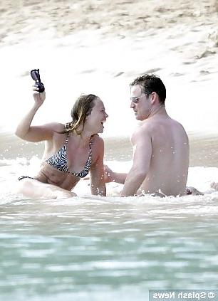 13P Kimberley Walsh - Wearing Bikini On A Beach Barbados 