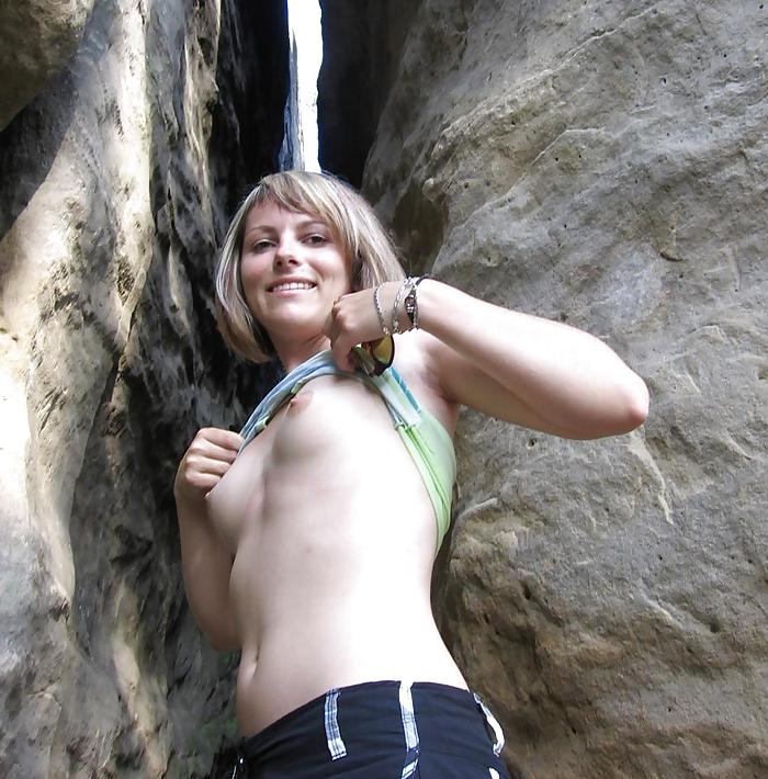 25P Blonde MILF on Vacation with Husband