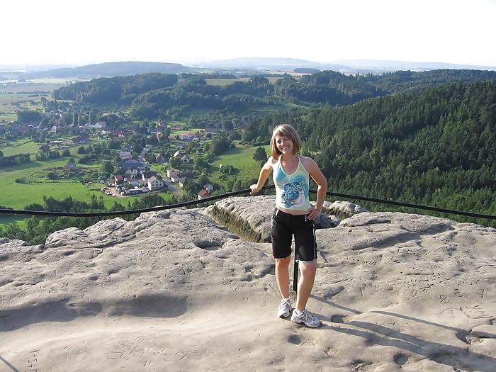 25P Blonde MILF on Vacation with Husband