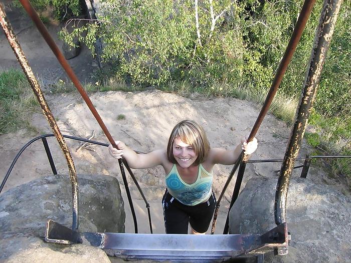 25P Blonde MILF on Vacation with Husband