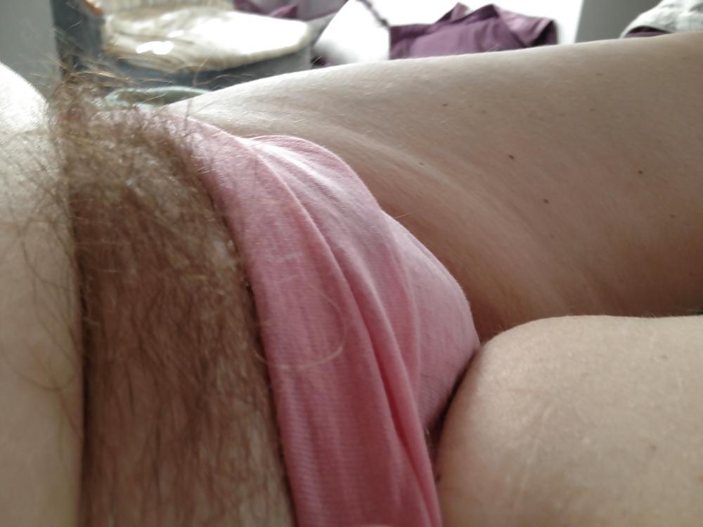 19P Her big titts, nipples & hairy pussy.