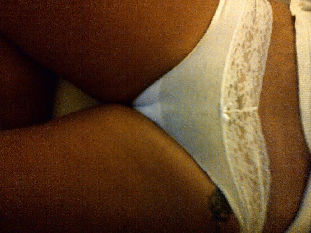 25P Hairy mile shows nice bush in and out of panties. Comment !!