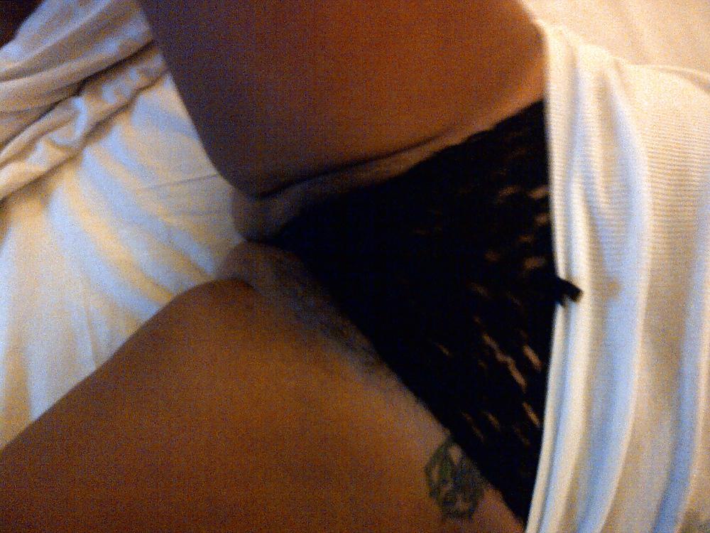 25P Hairy mile shows nice bush in and out of panties. Comment !!