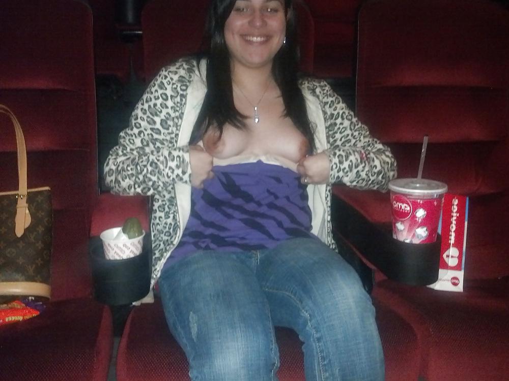 8P More of my slut flashing
