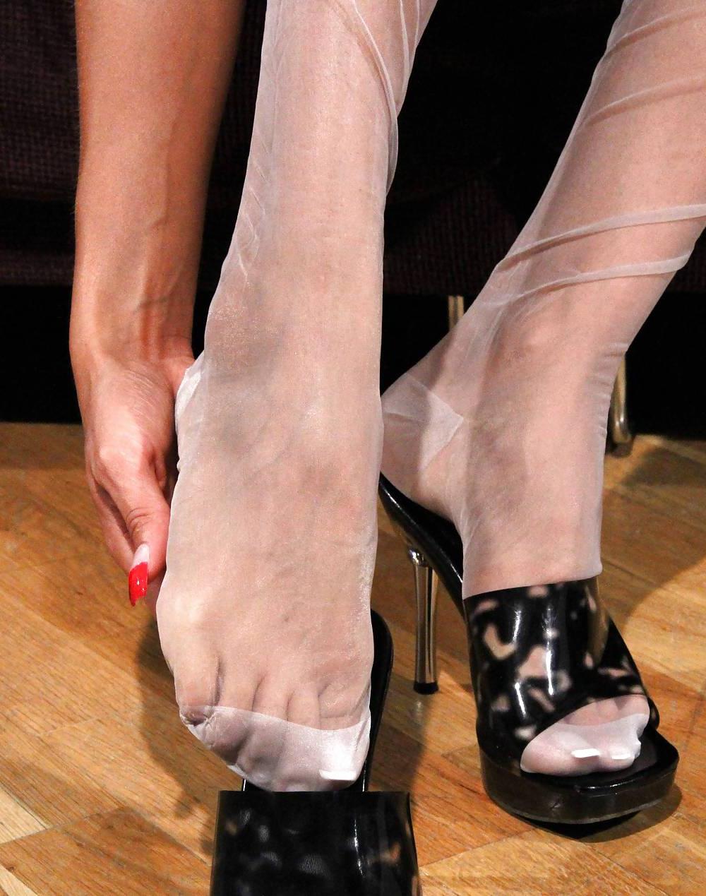 22P Nigh heels nylon feet a