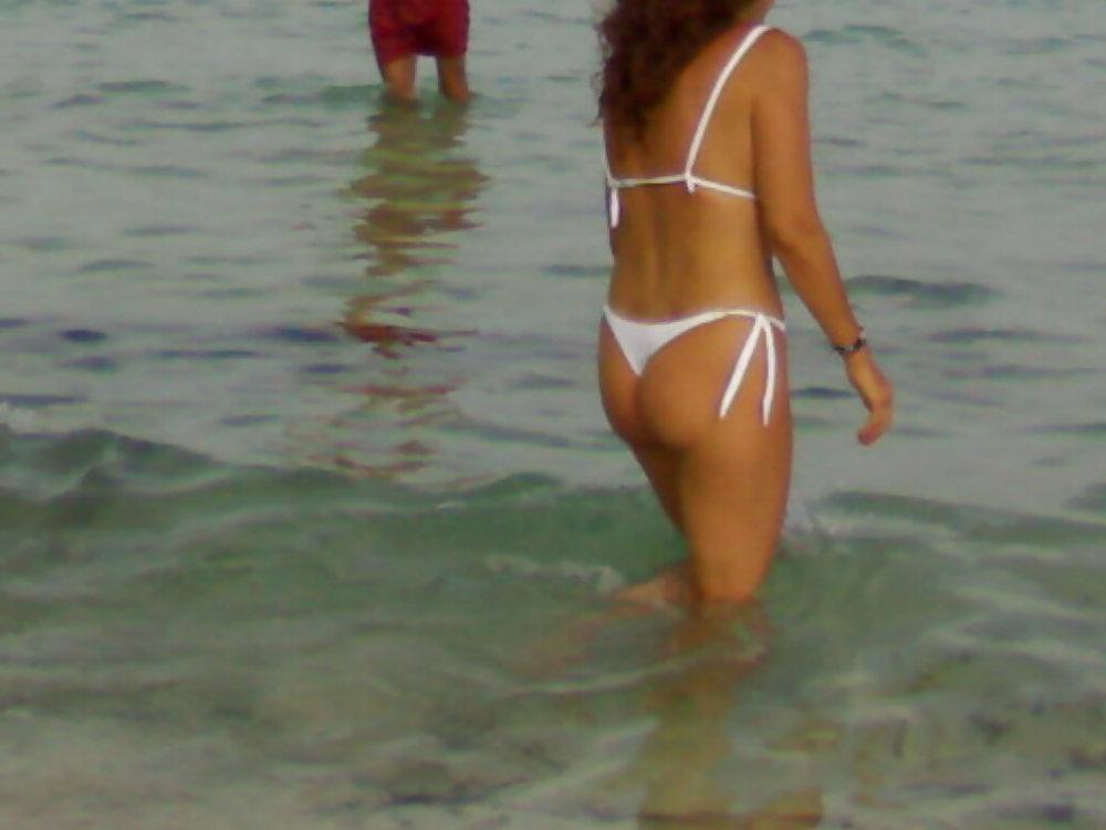 6P Spy bikini beach