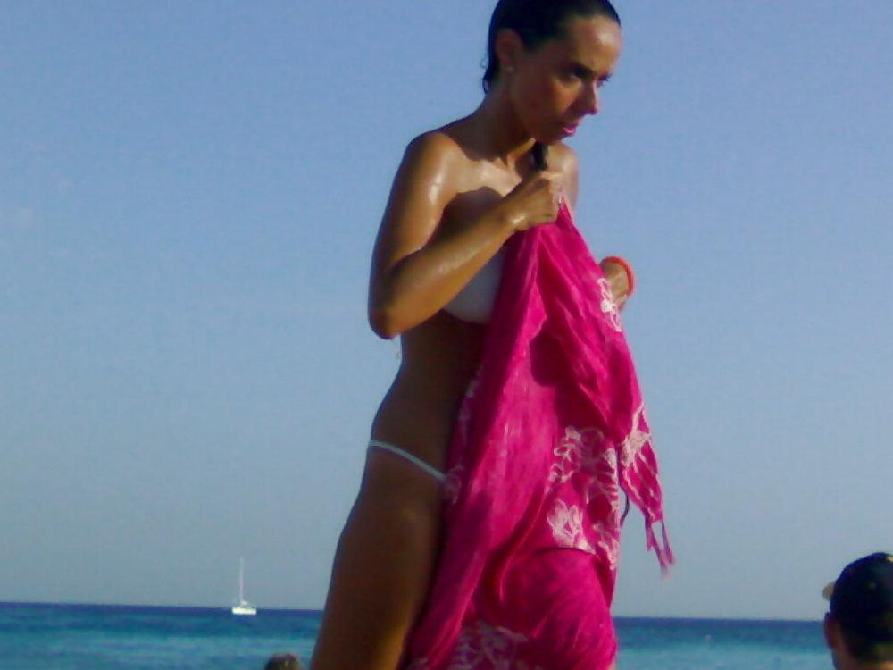 6P Spy bikini beach