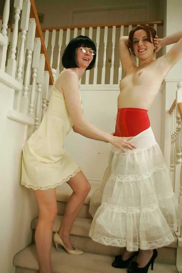 25P Deborah - Nylons, UpSkirts and dropped Panties