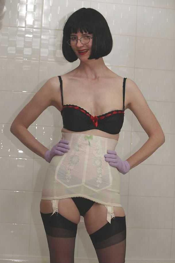 25P Deborah - Nylons, UpSkirts and dropped Panties