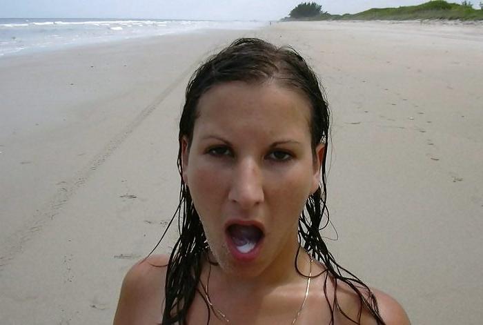 25P Beach Blowjob & fuck