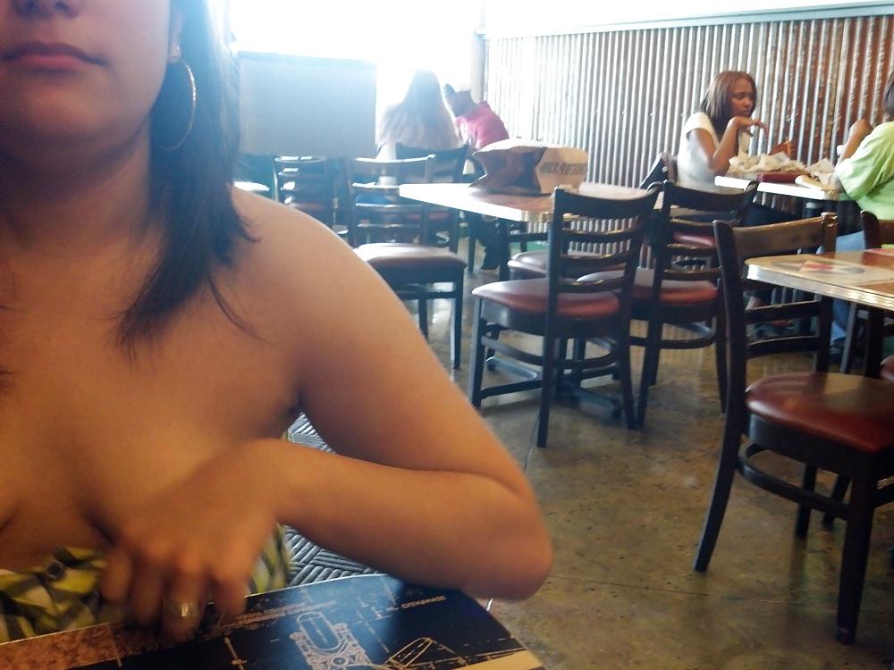 8P My slut flashing 