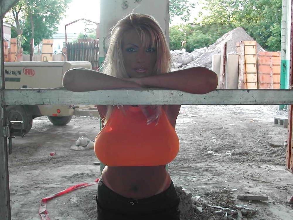 6P Photoshoot  at the old factory wearing fitness clothes