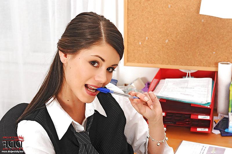 5P Caprice as a schoolgirl
