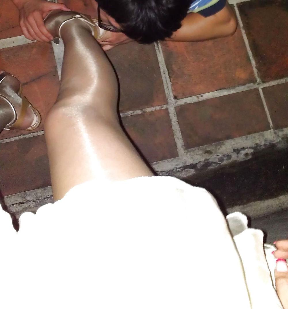 16P Worship my feet outside