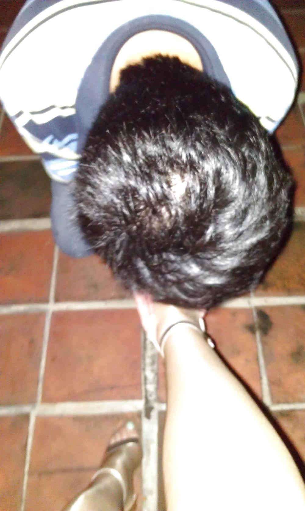 16P Worship my feet outside