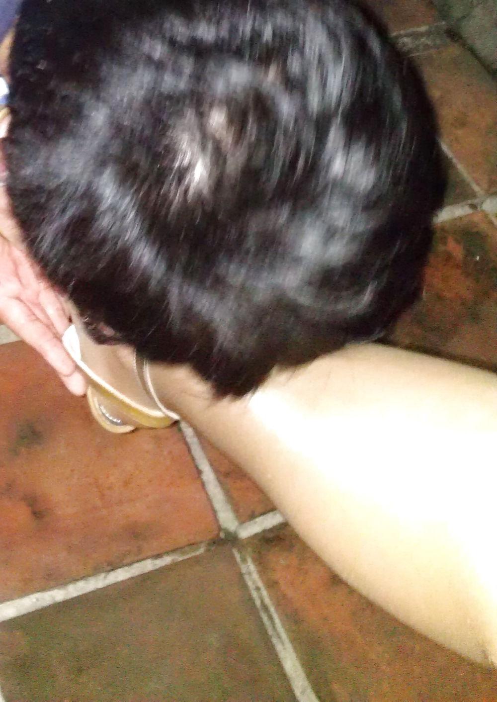 16P Worship my feet outside
