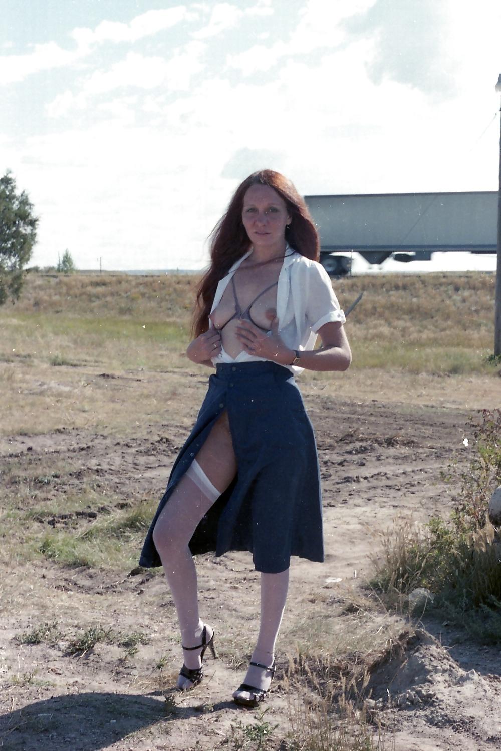 17P Skinny Mature Flasher