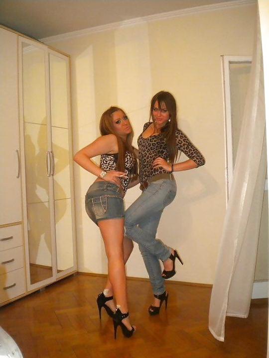 25P Sexy high heel queens -2- Nylons, linerage, hot, whore