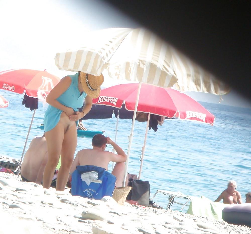 22P Beach stripping Getting nude at beach Undressing beach