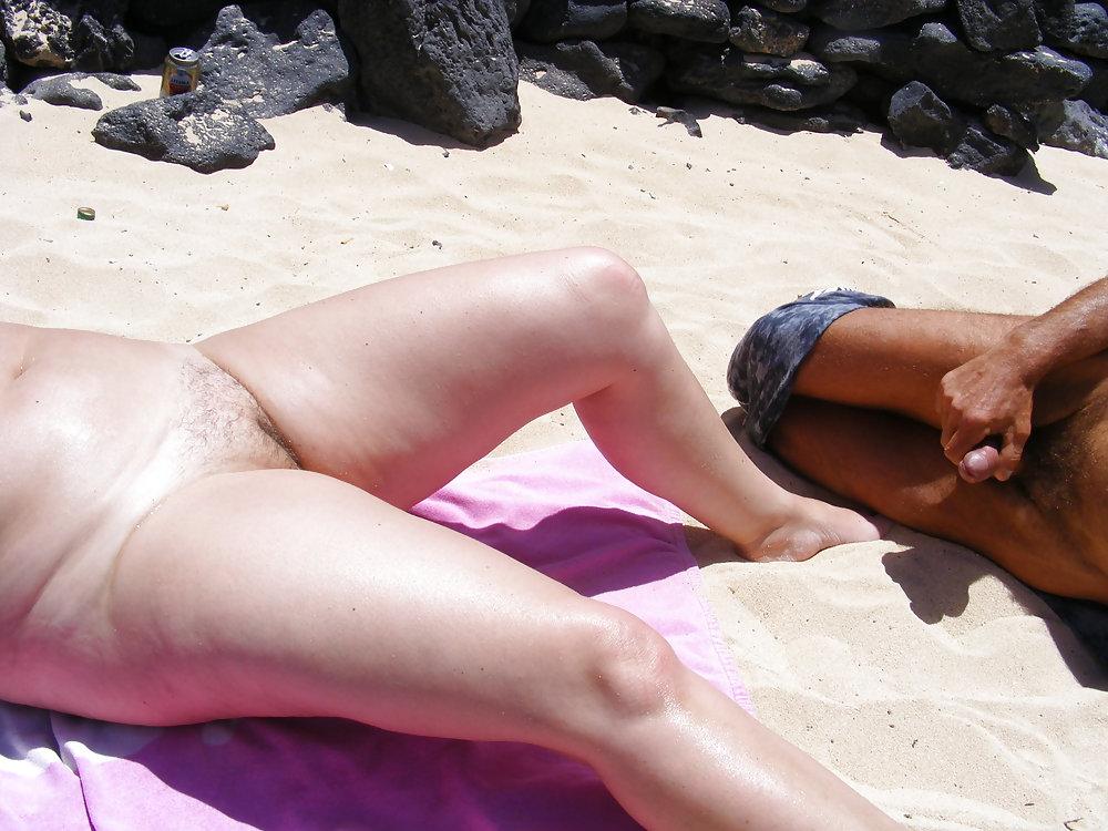 7P On the beach dogging 