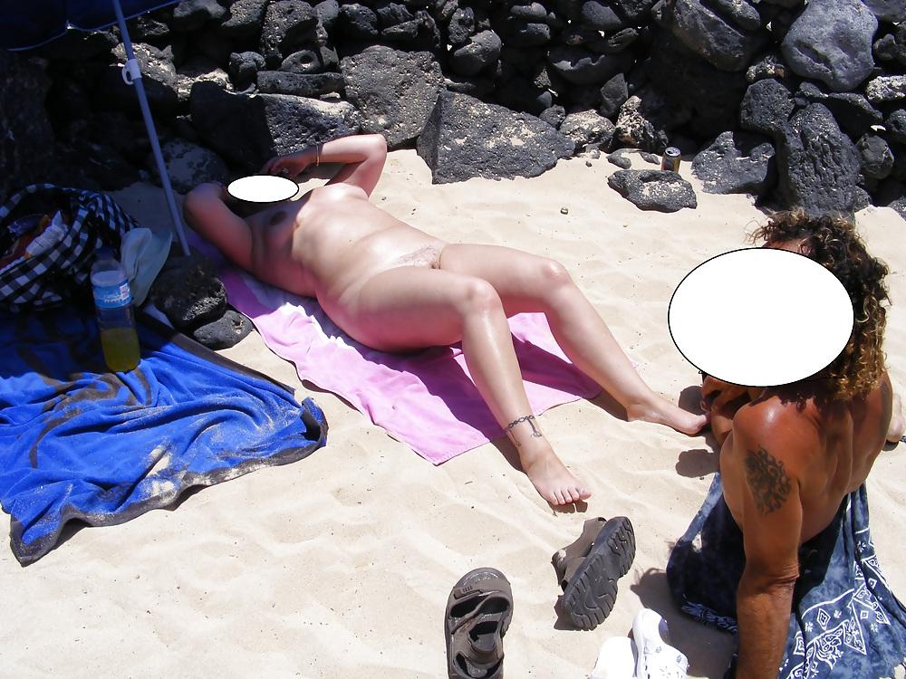 7P On the beach dogging 