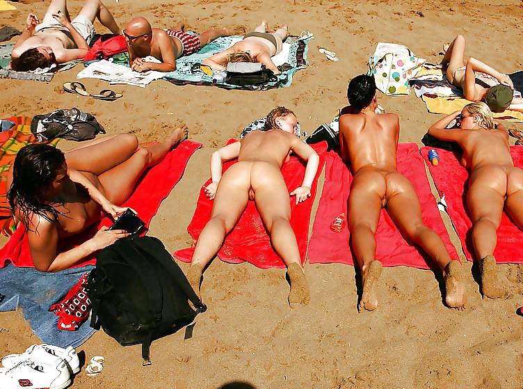 14P Teens and moms at the beach - Part VI