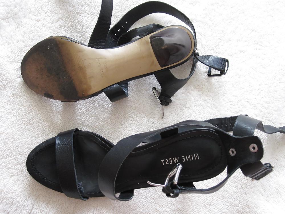 12P Nine West Leather Sandals