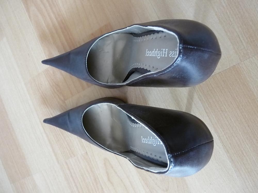 16P Wifes mega pointed shoe heels nylon pantyhose