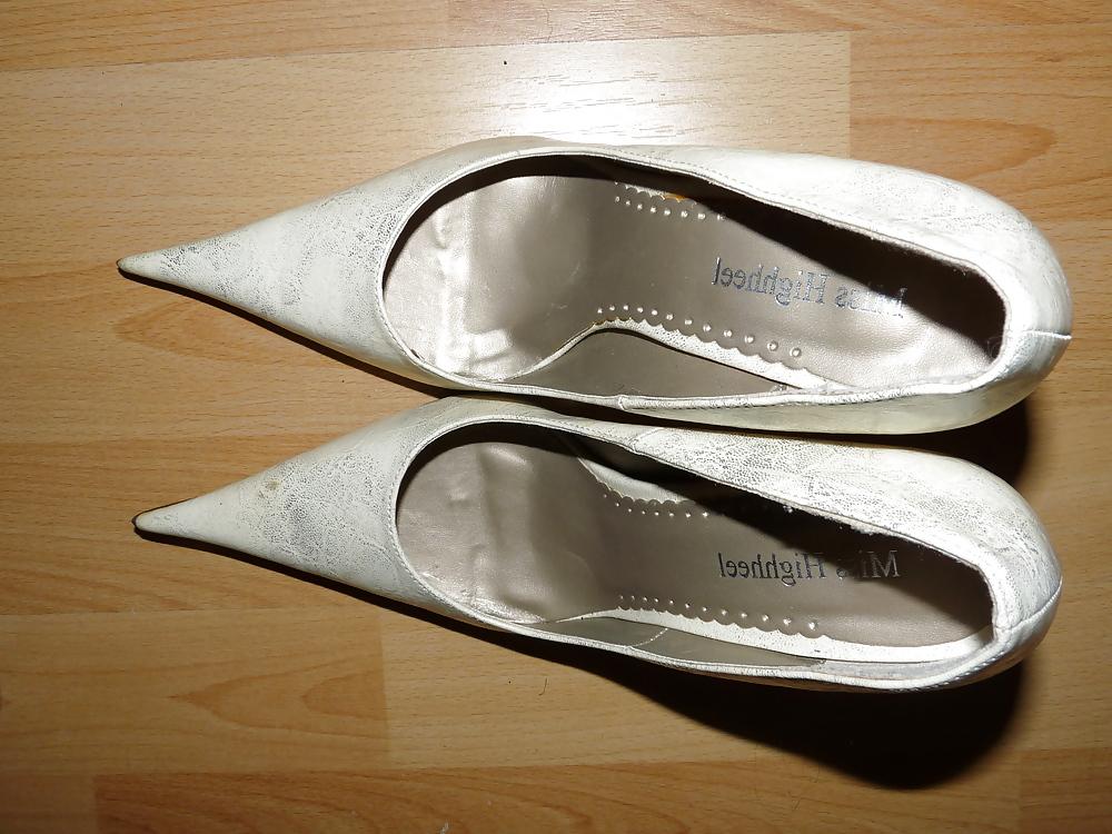 16P Wifes mega pointed shoe heels nylon pantyhose