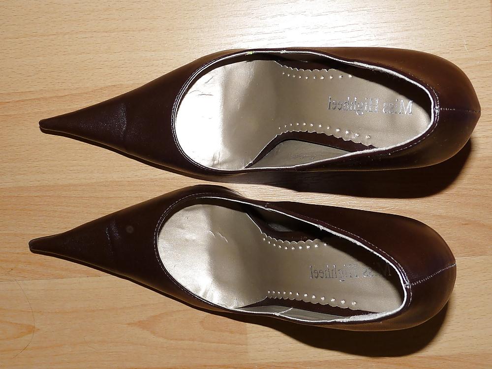16P Wifes mega pointed shoe heels nylon pantyhose