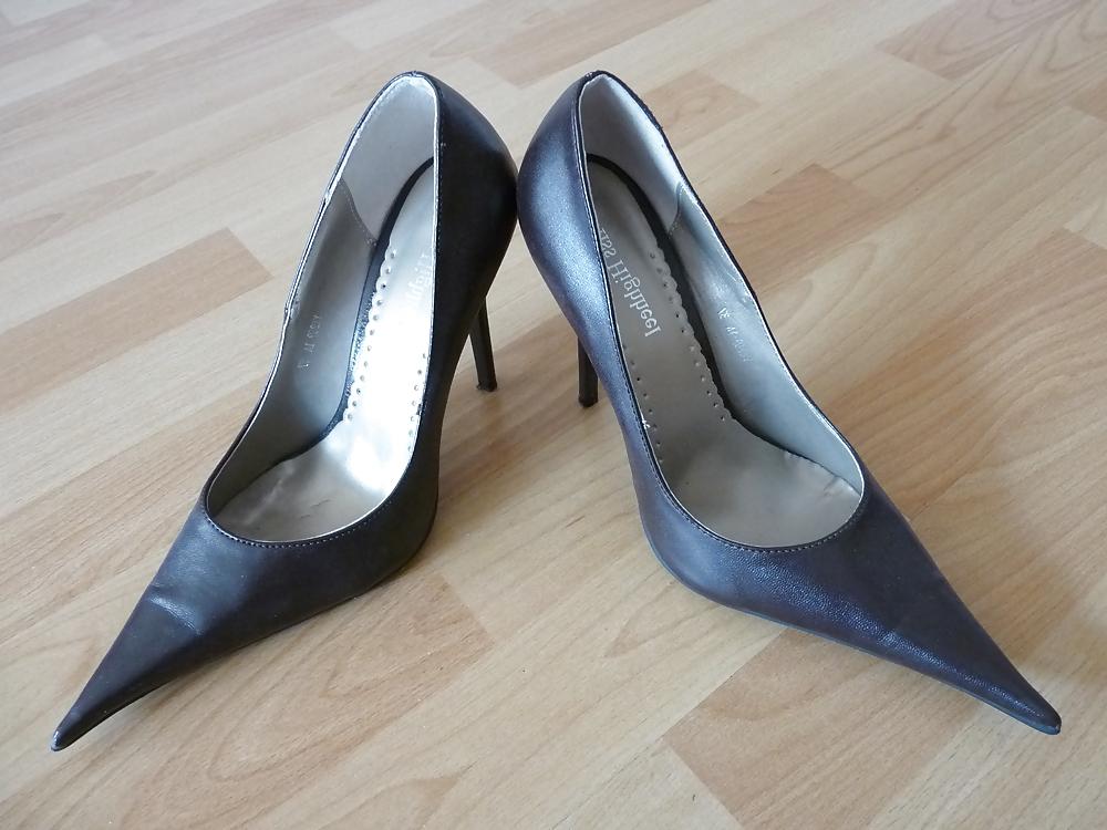 16P Wifes mega pointed shoe heels nylon pantyhose