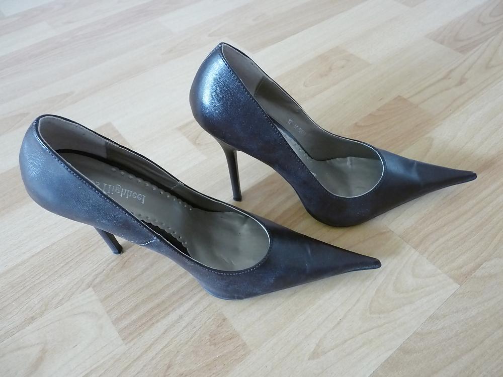 16P Wifes mega pointed shoe heels nylon pantyhose